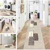 ZUZEKU Tappeto passatoia da cucina, lavabile, antiscivolo, 100 x 160 cm, lungo, grigio beige, per corridoio, soggiorno, camera da letto, venduto al metro, personalizzabile