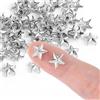 Lnngub 150 borchie a stella da 10 mm per abbigliamento, piccole borchie a stella per pelle, rivetti in metallo per abbigliamento, punk, cinture, borse, scarpe, berretti, fai da te in pelle, argento