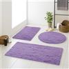 Liveinu Tappeti Bagno Antiscivolo, Tappeto Pelo Lungo, Tappetino Bagno Morbido e Assorbente, Per il bagno, la doccia, la vasca da bagno o come tappetino WC, Viola chiara, 60x120cm