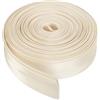 sourcing map Nastro sbieco a doppia piega per cucito, 1,2 cm x 5,5 m, in raso, pre-piegato, nastro continuo per cuciture, trapuntatura, orlatura, rilegatura fai da te, beige