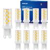 WOWLED G9 Lampadine LED Dimmerabili, 5W Bianco Caldo 320LM 3000K, per Illuminazione Domestica Lampadari, AC220V-240V