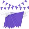 Topeedy Bandiere viola da 40 m, 80 unità, colore viola, impermeabili, triangolari, per esterni, per feste di compleanno, baby shower, matrimoni, festival, decorazione