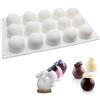 Lihetymg Stampo in silicone a forma di sfera di cioccolato, in silicone, per dolci, cioccolatini, cioccolatini, rotondi, piccoli stampi in silicone, per cioccolatini fai da te, decorazioni caramelle