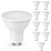 Cnkeeo Lampadine LED GU10, 10 Pezzi 5W Lampadina GU10, Equivalente 50W Lampada Alogena, Bianco Caldo 3000K 450LM, Non Dimmerabile，GU10 LED Risparmio Energetico e Protezione Occhi