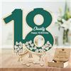 MHJUFGD Libro Degli Ospiti Personalizzato Per Il 18 Compleanno Data Del Nome Libro Degli Ospiti Creativo Per Il Compleanno Festa Di Compleanno 18 Anni Compleanno Donna Uomo (stile 5)