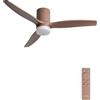 CREATE / WINDCALM M/Ventilatore da soffitto ABS con luce moka con telecomando / 40W, Silenzioso, Ø132 cm, 6 velocità, 3 temperature di luce, temporizzatore, funzione estate-inverno