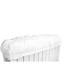 l&j 3 Pezzi Copricalorifero Elasticizzato Regolabile Moderno Copritermosifone Bianco Lavabile in Stoffa con Asola Valvola Cover Copri Termosifone Cattura Polvere Universale Estensibile (XL3)