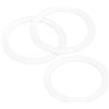sourcing map Guarnizione per caffettiera in alluminio da 6 tazze | Anello di ricambio in silicone bianco, 55 x 72 x 2,5 mm, confezione da 3