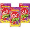 PUR Gum PUR Jumbo SOURZ Gomma da masticare | Senza aspartame | Con xilitolo | Aroma naturale | Fragola aspro, Uva aspro, 20 pezzi (confezione da 3)