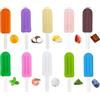 Maoerdental Chewies - Aligner per allineatori Invisalign, in silicone, 10 pezzi, con impugnatura, adatti per bretelle invisibili o metalliche (10 colori misti)