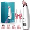 Annmiir Aspiratore Punti Neri Rimozione di Comedone Pulitore dei Pori Professionale Estrattore Vacuum Punti Neri Ricaricabile, 5 Testine per Rimozione di Comedoni, Brufoli e Grasso, Rosa
