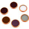 Plyisty Kit Filtro UV ND CPL, Set di Lenti Clip-on con ND8 ND16 ND32 ND64 per Fotocamera Action 6