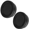 BEIZMEI 2pezzi Lens Posteriore Cap+2 pezzi Tappo Corpo compatibile con per Pentax DS2,D,DL,DL2,K10D,K20D,K100D,K110D,K200D,K100D Super, K-5,K-7,K-30,K-r/x/m Telecamere(2 Set)