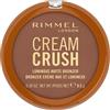 Rimmel London Cream Crush - 004 - Cinnamon, bronzer opaco luminoso, copertura modulabile, formula vegan, 17% di complesso al burro con squalane + burro di karité, 8,5g