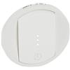 Legrand 068037 - Copricerchio per interruttore temporizzato o interruttore e ventilazione, bianco, confezione da 10