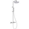 Ideal Standard Ceratherm T25 M Sistema vasca/doccia esterno, soffione doccia a risparmio idrico (8 l/min) con protezione antiscottatura e funzione termostato - Cromo (315x505.5x1117 mm)