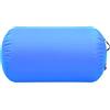 vidaXL Rotolo gonfiabile per ginnastica con pompa 100x60 cm PVC blu