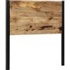 vidaXL Testiera 100 cm in legno massiccio di mango e ferro
