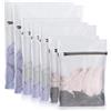 OEM AJOXEL Sacchetti per lavatrice Set da 7 sacchetti Sacchetti per lavatrice Sacchetti con cerniera per reggiseni, viaggi, biancheria intima, calzini, maglioni, camicie