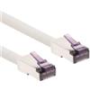 OEM Cavo di rete Ethernet - Cavo di collegamento flessibile per connessione Internet wireless - Lunghezza 5 metri - Colore bianco - Rivestimento esterno per uso esterno