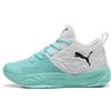 PUMA Scarpe da basket dal taglio medio Court Pro 3 per ragazzi, Scarpe, Bianco, 35.5