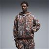 PUMA Felpa da basket da uomo con cappuccio, taglio ampio, stampa Dylan Wildcat e zip integrale, Accessori, Marrone, S