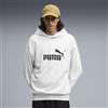 PUMA Felpa con cappuccio dal taglio morbido Essentials Elevated No. 1 da uomo, Abbigliamento, Bianco, S