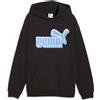 PUMA Felpa con cappuccio con logo Essentials Lab dal taglio morbido per ragazzi, Accessori, Nero, 15-16Y