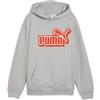 PUMA Felpa con cappuccio con logo Essentials Lab dal taglio morbido per ragazzi, Accessori, Grigio, 15-16Y