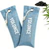 Asfacuputure 2 Pezzi Sacchetti Deodoranti Per Scarpe,Sacchetto Carbone Di Bambù Antiodore,Carbone Attivo Antiodore Scarpe,Neutralizza Cattivi Odori,Per Borse Sportive,Armadio,Auto,Bagno(Blu)