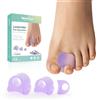 Welnove separatore dita piede per dita sovrapposte -12 Pack distanziatore dita piedi per dita a martello, riallineano le dita storte, prevengono lo sfregamento e alleviano la pressione(Multi-Size)