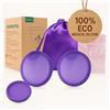 Generic 2 coppette mestruali riutilizzabili personalizzate in silicone medico coppette mestruali per disco mestruale (L)