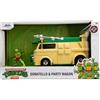 Jada Turtles Party Wagon 1:24 - Auto pressofuso o regalo e per una collezione per bambini e adulti, colore: Giallo/Verde
