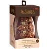 La Suissa Uovo di Cioccolato Gran Decoro Cioccolato di Qualità da 500 gr in Cioccolato Fondente e Bianco