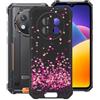 KJYFOANI Cover per Oukitel G1 Custodia, Nero Morbido Silicone Ultra Sottile TPU Case Anti-Graffio Antiurto Bumper Protezione Guscio per Oukitel G1 (6.52) - Amore Rosa