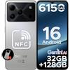 DOOGEESmart Note 56 Pro Smartphone Android 16, 32GB+128GB/2TB, 6150mAh Batteria, UNISOC T7225 Telefono, 6.56 HD+90Hz, 13MP+8MP Cellulare, NFC/Widevine L1/Face Unlock, Naturali