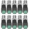 Yosoo Health Gear 10pcs Verde Coassiale Coassiale BNC Cavo Cavo Connettore Terminal Adattatore CCTV Video Balun Calco di Alimentazione Connettore di Spina per Spina per la Striscia LED di