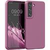 kwmobile Cover per Samsung Galaxy S22 Custodia - Back Case per Smartphone in Silicone TPU - Protezione Gommata - viola orchidea