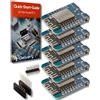 AZDelivery 5 x D1 Mini NodeMcu con Modulo WiFi ESP8266-12F Scheda di Sviluppo CH340G Lua compatibile con Arduino incluso E-Book!