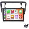 LiteGauge Autoradio stereo da 9"per Volkswagen up Seat e-MII KE KF Skoda E-Citigo 2011-2025 Wireless CarPlay Android Auto Bt Navi GPS FM WiFi Controllo del volante Telecamera di retromarcia Microfono