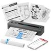 COLORWING Stampante Portatile M832,Stampante Termica per Carta Termica A4,Stampante Bluetooth,Compatta per iPhone e Android,Portbale Printers Wireless for Travel - Grigio