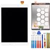 E-YIIVIIL Display LCD di ricambio compatibile con Samsung Galaxy Tab A SM-T550 T550 SM-T555 T555 T555 LCD Touch Screen Display Assembly with Tools (bianco)