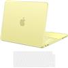 MOSISO Custodia Compatibile con MacBook Neo 13 pollici Cover Modello A3404 Versione 2026 con Chip A18 Pro, Case Rigida Antigraffio&Copritastiera, Ideale per Ufficio, Viaggi, Giallo Agrume