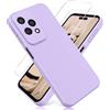 YiKaDa - Cover per Honor 200 Lite, con [2 Pack] Pellicola Protettiva in Vetro Temperato, Custodia Liquid Silicone Leggero - Viola