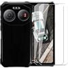 WDMYLFTW Cover per IIIF150 Air3 Nero + 2 x Film di Vetro Temperato - Morbido Silicone Custodia Protettiva TPU Case Protezione Caso (Black)