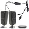 CTRICALVER Mini altoparlante 3 W 8 Ohm, Lunghezza cavo 1,5 metri, adatto per computer, TV e altri dispositivi elettronici, subwoofer 3 W 8 Ohm, porta di alimentazione USB 5 V, porta audio da 3,5 mm.