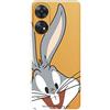 LA CASA DE LAS CARCASAS Custodia per OPPO Reno 8T ufficiale di Warner Bros Bugs Bunny Silhouette trasparente per proteggere il tuo cellulare Cover OPPO in silicone flessibile con licenza ufficiale Looney Tunes