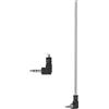 CHUNCHEN 1 Pezzo 3.5MM Jack Maschio Antenna Telescopica Radio 4 Sezioni 55.4CM/21.81Pollici Antenna Telescopica Portatile FM AM per Ricevitore AV Home Theater Telefono Mobile