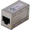 DIGITUS DN-93905 - Accoppiatore RJ45 Cat 6A - 1 Pezzo - Prolunga Cavo LAN - Connettore Cavo di Rete Cat6A - Compatibile Poe+ - Accoppiatore modulare - per Switch, DSL, Modem, Router, PC - Argento