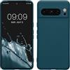 kwmobile Custodia Compatibile con Google Pixel 8 Pro Cover - Back Case per Smartphone in Silicone TPU - Protezione Gommata - petrolio matt